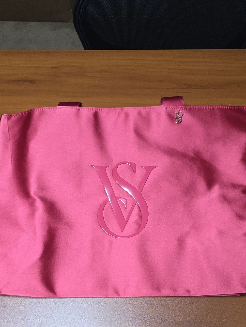 Victoria's Secret Pink Logo Tote Bag - Bright Pink